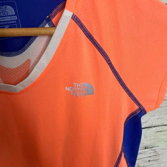 The north  face orange tee shirt athletic top size small flight series - Picture 4 of 8